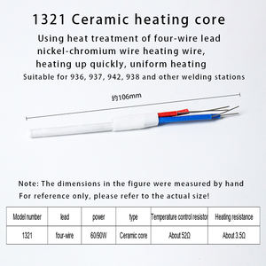 Noyau chauffant spécial 60W température constante réglable chauffage interne fer à <span class=keywords><strong>souder</strong></span> électrique noyau chauffant en céramique - Product Image 4