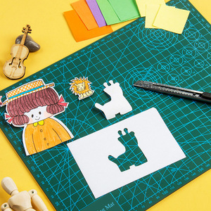 Alfombrilla de Corte A1 <span class=keywords><strong>A2</strong></span> <span class=keywords><strong>A3</strong></span> A4 A5, Doble Cara, 3 Capas, para Manualidades, Costura, Corte de Precisión, Autoadhesiva - Product Image 5