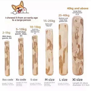 Palo masticable para perros de madera de café Natural importado, respetuoso con el medio ambiente, Limpieza de dientes para perros y juguete antidemolición - Product Image 3