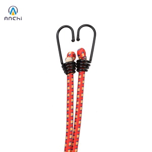 Cordon élastique robuste de 60 cm, 8 mm, résistance à la rupture de 30 kg, sangle en caoutchouc avec crochets en acier recouverts de vinyle, pour bâche de chargement, camping, extérieur - Product Image 6