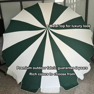 8.5ft Morden qualità Patio giardino ombrello Premium poliestere Poolside Splash Pagoda robusto palo in alluminio pieghevole Hotel all'aperto - Product Image 3
