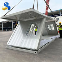 Maison conteneur pliable de type Z de 20 pieds et 40 pieds avec panneau sandwich en acier respirant pour hôtel moderne/bureau/centre commercial/salle de séjour