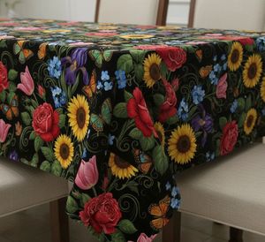 Tissu d'ameublement imprimé floral et papillons au mètre, élégant textile de jardin botanique pour canapé, chaise et coussin - Product Image 3