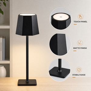 Modern LED Night <strong>Light</strong> <strong>Table</strong> All-Aluminum USB Charging Cross-Border Ornaments for Camping Bedside Atmosphere Battery Operated - Product Image 1