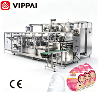 Machine de remplissage et de scellage de liquides pour masques faciaux cosmétiques, acceptant la personnalisation OEM et les étiquettes privées VIPPAI VPD400