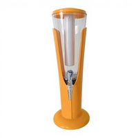Petit distributeur de boissons avec tube à glace indépendant, distributeur portable de jus et de lait pour la maison, le bar et les comptoirs commerciaux