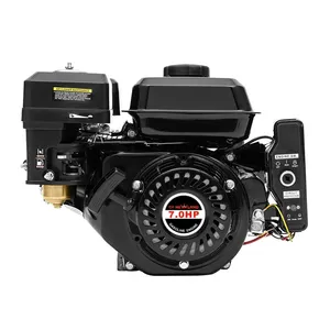 7.5hp Gx200 170F Démarrage électrique OHV Refroidi par air Moteur à essence à huile 4 temps