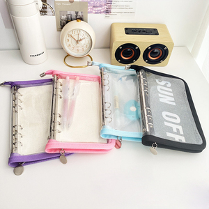 Carpeta de Anillas de PVC A6 <span class=keywords><strong>al</strong></span> <span class=keywords><strong>por</strong></span> <span class=keywords><strong>Mayor</strong></span>, con Cierre, Organizador de Tarjetas, Carpeta con Bolsillo para <span class=keywords><strong>Sobres</strong></span>, Planificador de Notas - Product Image 6