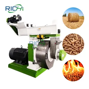 RICHI Factory Price Rice Straw Coffee Husk Pellet Mill