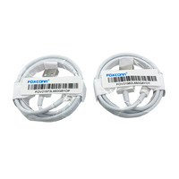 Câble de chargeur USB Foxconn 1m de haute qualité 2A câble de données de téléphone portable de charge rapide USB pour iPhone 14 13 12 11 pro max X 8 7 6