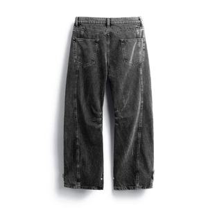 Jeans Cargo de Alta Calidad, Estilo Vintage, Lavados, con Múltiples Bolsillos, Anchos y Holgados para Hombre, Ideales para Skateboarding - Product Image 5