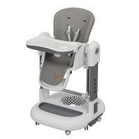 Chaise haute pour bébé Clafbebe OEM, réglable, avec logo personnalisé, dossier pliable en plastique, sécurité, berceuse, pour l'alimentation des enfants