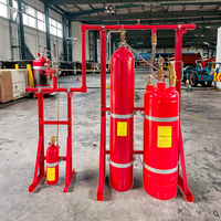 Sistem Pemadam Kebakaran Mekanis Start Darurat FM200 Perlindungan Multi-zona Silinder Terisi 180L Baja Tahan Karat HFC227ea