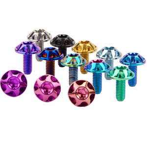 M6 Titanium Legering GR5 Hoge Hardheid Geen Roest PVD Coating Kentekenplaat Bevestigingsbouten voor Motorfiets Modificatie Gratis Verzending - Product Image 1