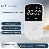 GLEAMWELL JKG-WL12 Appareil Portable de Stimulation du Sommeil par Microcourant CES à Clip d'Oreille, Masseur Auriculaire Portatif