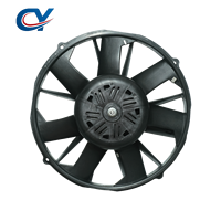 Moteur de ventilateur à condensateur sans balais (AC 305 mm) pour systèmes de climatisation de véhicules commerciaux.