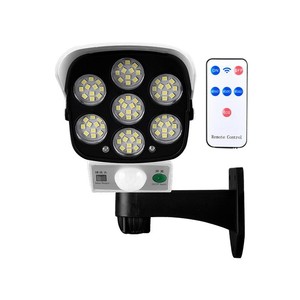 Caméra de surveillance solaire avec détecteur de mouvement, lampe murale de jardin extérieure - Product Image 4