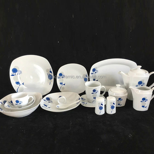 Juego de vajilla de cerámica al por mayor, restaurante, hotel, hogar, 58/66/120 Uds., juegos de vajilla hechos a medida, <span class=keywords><strong>porcelana</strong></span> real de lujo - Product Image 3