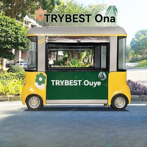 Carrito de Comida Eléctrico Multifuncional para Puesto de Comida, Carrito Móvil para Helados, Té con Leche, Mercado Nocturno, Brochetas de Barbacoa - Product Image 4