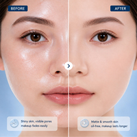 Ensemble de poudres compactes pour le visage 2 en 1, poudre pressée, contrôle du sébum, fini mat, longue tenue, estompe les pores, retouche rapide, miroir, houppette, beauté
