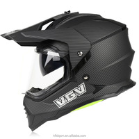 Casque de moto certifié tout-terrain rallye ABS |   Visière auto-teintante double |   Approuvé par le DOT |   Fermeture rapide unisexe pour le visage entier