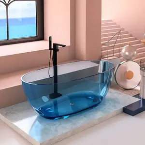 新しいデザインアクリル透明浴槽クリア浴槽ファッションクリスタル樹脂浴槽