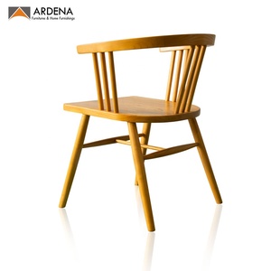 เก้าอี้รับประทานอาหารทำจากไม้สักทันสมัยกลางศตวรรษพร้อมพนักพิงโค้งพลาสติกทนทานและรูปแบบแข็งแรงสำหรับห้องนั่งเล่นสำนักงานที่บ้าน - Product Image 4