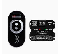 Éclairage et accessoires d'éclairage, variateurs de lumière, contrôleur LED RGB 10A 3 canaux RF tactile et télécommande colorée en fer