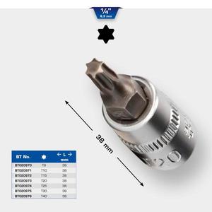 Brilliant Tools-BT020972 1/4 ''Torx Bit SOCKET-EAN 4042146774748 Hands 1/4" - Product Image 2