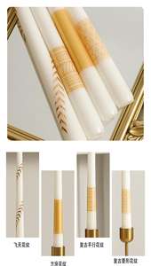 <span class=keywords><strong>Artdeco</strong></span> Luxury Black Gold lunghe candele 30.5CM fatte a mano banchetto nuziale europeo ristorante occidentale cena a lume di candela - Product Image 6