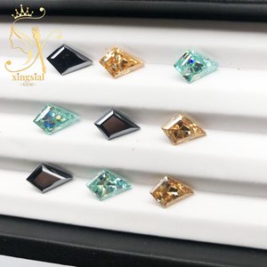 Xingsial 10x14mm Original Moissanite <span class=keywords><strong>Verde</strong></span> Esmeralda Color Natural VVS1 Diamante sintético Piedra preciosa Corte de cometa Moissanite Piedra suelta - Product Image 6