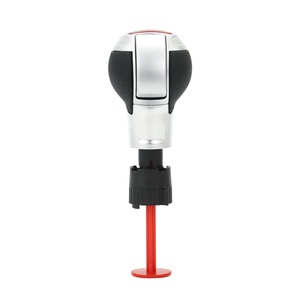 Accesorios para Audi, Pomo de Palanca de Cambios de Cuero con Orificio, Marco Rojo, Logotipo S, con Cubierta Antipolvo para Audi A6 C7 VW <span class=keywords><strong>Golf</strong></span> 6 MK6 MK7 <span class=keywords><strong>R</strong></span> GTI - Product Image 5