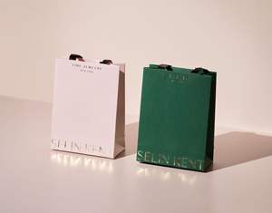 Emballage cadeau personnalisé Fashion Your Own logo Petits sacs en papier de couleur pour shopping pour sous-vêtements - Product Image 6