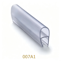 Bandes d'étanchéité ovales en PVC les plus vendues, résistantes à l'humidité, durables, faciles à installer pour portes de douche en verre, vente directe d'usine
