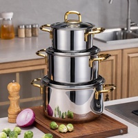 Ensemble de casseroles de cuisine en acier inoxydable sur mesure en gros, ensemble de casseroles et poêles antiadhésives, 8 pièces, ensembles de batterie de cuisine