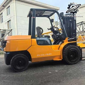 Chariot élévateur TOYOTA 7FD50 5 tonnes d'occasion, importé du Japon, moteur 1DZ-2, machine d'occasion, moteur à essence, avec déplacement latéral. - Product Image 4