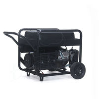 Générateur à essence triphasé 4 temps BISON BS13000E 10 kW 380 V 50 Hz, démarrage électrique, refroidissement par air, utilisation industrielle, agricole et de construction