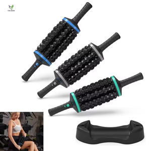 Rodillo de masaje de cuerpo completo automático, rodillo inalámbrico, vibradores recargables para masaje corporal, masajeador de percusión rodante 360 - Product Image 1