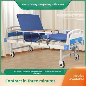 Lit médical manuel à 2 fonctions en ABS de haute qualité GIVISEM GV-1-01 certifié CE ISO pour patients et soins hospitaliers - Product Image 2
