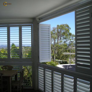 Kakadu Tùy Chỉnh Thực Hiện Chất Lượng Cao Hợp Kim Nhôm Hiện Đại Ngang Cửa Sổ Cửa Chớp Trồng Cửa Chớp Nội Thất Màu Đen Và Trắng - Product Image 6