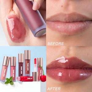 <span class=keywords><strong>Brillo</strong></span> de labios natural vegano hidratante con fórmula hidratante Textura suave <span class=keywords><strong>Brillo</strong></span> de larga duración Maquillaje <span class=keywords><strong>Brillo</strong></span> de labios - Product Image 3