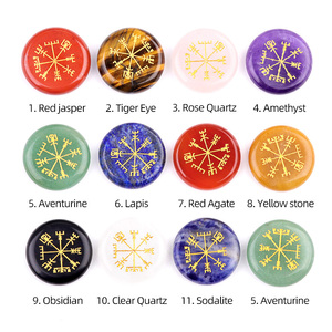 Bán Buôn Tự Nhiên Aventurine Thạch Anh Hồng Vegvisir Phù Thủy Rune Pha Lê Chữa Bệnh Đá Tự Làm Quà Tặng Biểu Tượng Từ Cũ Pha Lê Thủ Công Mỹ Nghệ - Product Image 5