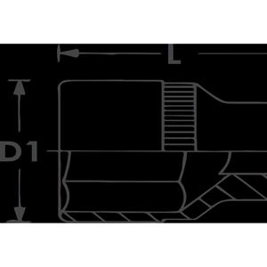 Douille en T VIGOR ∙ V2143N ∙ 3/8 pouce (10mm) carré, creux ∙ TORX extérieur®Profil ∙ Taille E10 - Product Image 2