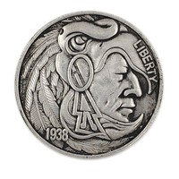 1938 את הודי לוחם חירות כסף נשר מטבע