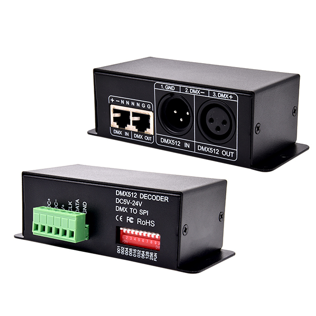 High Quality 4-Channel DMX512 PWM Controller RGBW LED Strip Decoder for Lighting System Good Quality LED Strip Recorder