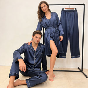 Conjunto de Pijama de Verano para Mujer, Pijama con Botones, Ropa de Dormir, Conjuntos de Pijama de Lujo para Mujer, <span class=keywords><strong>Pijamas</strong></span> Personalizadas para Mujer, <span class=keywords><strong>Pijamas</strong></span> de Talla Grande para Mujer - Product Image 2