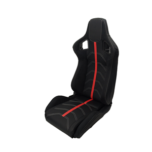 Asientos Deportivos Universales de PVC con Franjas Rojas para Automóvil, Estilo Deportivo, para Mustang S650 2024 - Product Image 1