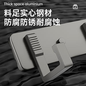 Crochets muraux minimalistes robustes en aluminium rectangulaires pour serviettes et manteaux, pour salle de bain, cuisine, porte - Product Image 4