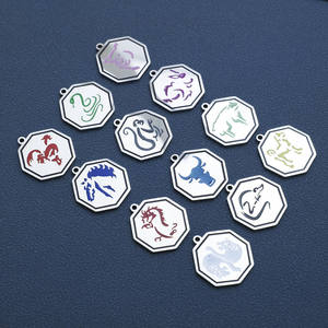 Colgante de acero inoxidable <span class=keywords><strong>Jackie</strong></span> <span class=keywords><strong>Chan</strong></span> aventuras aceite colorido esmalte Anime animales China Zodiaco colgante encanto - Product Image 1