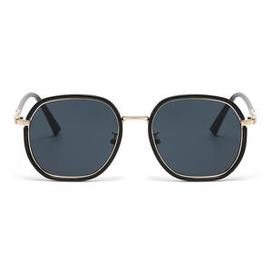 <span class=keywords><strong>Lunettes</strong></span> de soleil de luxe unisexes polarisées UV400 avec logo personnalisé, monture ronde tendance 2026 style vintage - Product Image 5